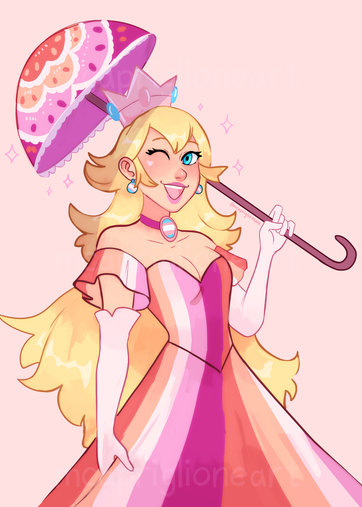 Lesbian Peach 5x7 Print