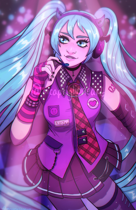 Punk Miku Art Print