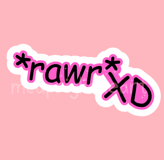 Rawr XD Sticker