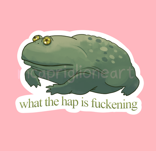 What the Hap Frog Sticker